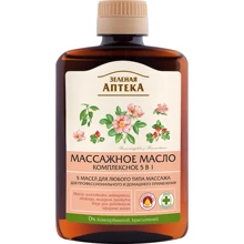 Зеленая Аптека Массажное масло комплексное 5в1 200 ml: Назначение Смягчение, Питание