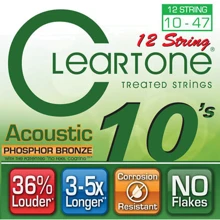 Струна для гитар Струны CLEARTONE 7410-12 ACOUSTIC PHOSPHOR BRONZE 12-STRING ULTRA LIGHT 10-47: Тип Комплект струн