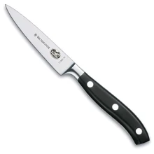 Кухонний ніж Victorinox Forged Carving Grand Maitre 10см чорний (7.7203.10G): Лезо нержавіюча сталь