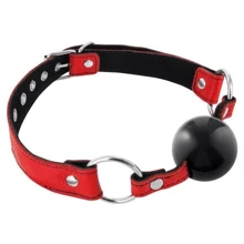 Кляп Fetish Tentation Premium Leather gag with silicone ball Red: Производитель Fetish Tentation