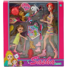 Кукла Sasha с дочерью, высота 30 и 15 см (51810): Возраст от 3 лет