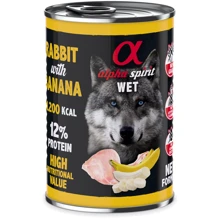Влажный корм Alpha Spirit для взрослых собак Rabbit with Banana с кроликом и бананом 400 г (as969978): Тип Влажный корм