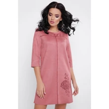 Платье FashionUp PL-1648C 42 розовое повседневное короткое мини: Состав Полиэстер, Хлопок