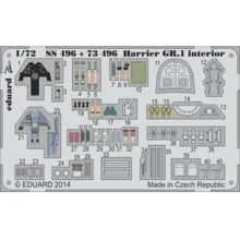Набір фототравлення Eduard 1/72 Harrier GR.1 S.A. (Airfix) EDU-73496: Виробник Eduard
