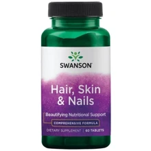 Swanson Hair, Skin And Nails Формула для кожи, волос и ногтей 60 таблеток: Форма выпуска Таблетки