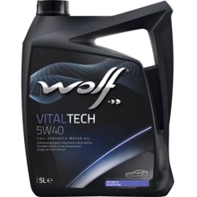 Моторное масло WOLF VITALTECH 5W40 5л: Тип Синтетическое