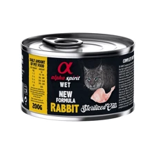 Влажный корм Alpha Spirit Wet Sterilized Cat Rabbit для стерилизованных котов с кроликом 200 г (as311315): Тип Влажный корм