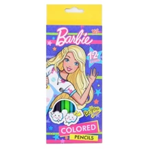 Олівці Yes 12 кольорів Barbie (290422): Тип кольорові
