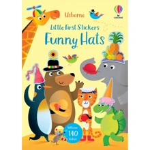 Little First Stickers Funny Hats / Маленькі перші наклейки Смішні капелюхи: Виробник Usborne
