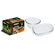 Жаропрочное стекло Набор форм Pyrex 912S210 (2 пр.): Тип набор для запекания (форма+салатник)