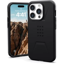 Чехол для iPhone Urban Armor Gear UAG Civilian Magsafe Black (114275114040) for iPhone 15 Pro: Цвет черный
