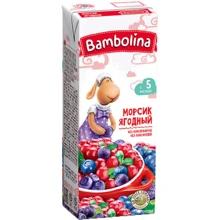 Bambolina морс мультиягодный 0,2 л (4813538006057): Тип Морсы