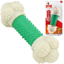 Іграшка Nylabone Extreme Chew Double Action для собак жувальна, смак бекону 22.5x7x6 см зелена (81420): Виробник Nylabone