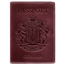 Обложка для паспорта BlankNote бордовая (BN-OP-UA-vin): Пол Унисекс