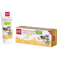 SPLAT Kids Зубная паста детская Молочный шоколад 50 ml: Назначение Укрепление эмали, Очищение, Для молочных зубов