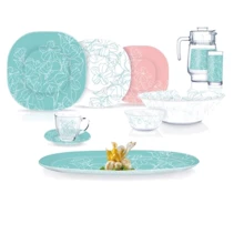 Столовый сервиз Luminarс Carina Annalee Turquoise 46 пр. (Q5491): Количество персон 6