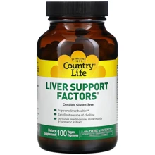 Country Life Liver Support Factors Підтримка печінки 100 капсул: Форма випуску Капсулы