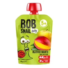 Пюре Bob Snail Яблоко-манго 90 г: Вид Фруктовое