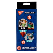 Олівці кольорові YES 12 шт 24 кольори Minecraft (290702): Тип Цветные