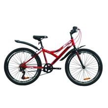 Велосипед ST 24" Discovery FLINT Vbr с крылом Pl 2020 (красно-черный): Диаметр колес, дюймов 24