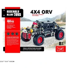 Конструктор металлический A-Toys Джип, 484 детали (524): Производитель A-Toys