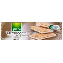 Вафли Gullon NEW Barquicoco с кокосовым кремом 150 г (WT3982): Вес нетто 150 г