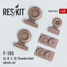 Смоляні колеса RESKIT для літака Republic F-105 (A, B, C, D) "Thunderchief" RS48-0076: Виробник RESKIT