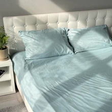 Комплект постельного белья Emily Fiber Marine Stripe микрофибра голубой полуторный (94031225): Материал микрофибра
