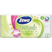 Zewa Deluxe Camomile Comfort Туалетний папір Ромашка тришарова біла 8 шт.: Класифікація Мас-маркет