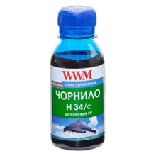 Чернила WWM HP № 22/134/136 100г Cyan (H34/C-2): Цвет Cyan