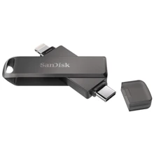 USB-флешка SanDisk 64GB iXpand Drive Luxe Type-C /Lightning (SDIX70N-064G-GN6NN): Стандарт USB USB Type-C / Lightning