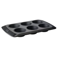 Набір форм Pyrex пиріг прямоку 26х19см, маффин 6шт (6,5 см) (912S900): Кришка немає
