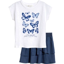 Костюм (футболка, спідниця) H & M 4799115N 92 см темно-синій: Стать дівчинка