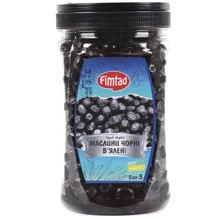 Маслини чорні FIMTAD в'ялені S 1.2 кг PET (8681957370815): Вага нетто 1.2 кг