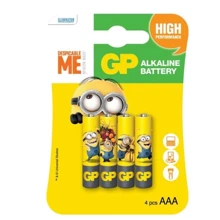 GP AAA LR03 Alcaline Minions 4шт (GP24AUYOY-2UE4): undefined undefined