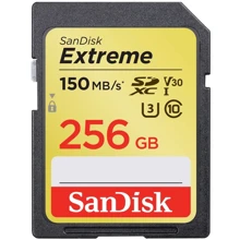 Карта памяти SanDisk 256GB SDXC Class 10 UHS-I U3 V30 Extreme (SDSDXV5-256G-GNCIN): Тип карты SDXC