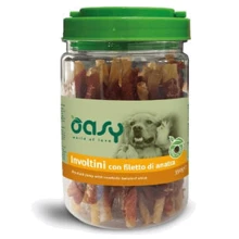 Лакомство для собак OASY Jerky Rawhide Twisted Stick утка 350 г (8053017346960): Производитель OASY