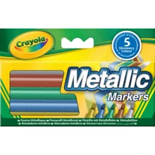 Фломастери кольору металік (5 шт), Crayola: Тип змиваються