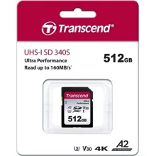 Карта пам'яті Transcend 512GB SDXC Class 10 UHS-I U3 A2 V30 (TS512GSDC340S): Тип карти SDXC