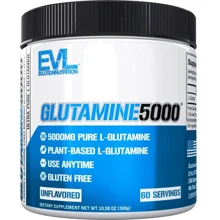 Амінокислота для спорту EVL Glutamine 5000 500 g /100 servings/ Unflavored: Смак Без вкуса