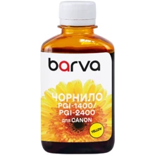 Чернила Barva Canon PGI-1400/PGI-2400 180 мл, Y Pigm. (C1400-931): Цвет Yellow