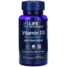 Life Extension Vitamins D and K with Sea-Iodine 60 Caps Витамин Д и К с йодом: Тип Витамин D