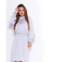 Сукня ISSA PLUS 11064 42 сіре повсякденне до середини стегна: Склад поліестер, Шовк