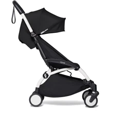 Прогулочная коляска BABYZEN YOYO² Plus 6+ (капюшон, матрасик) Black/Черный (белая рама): Тип коляски Прогулочная