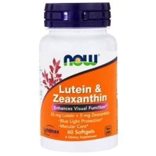 NOW Foods Lutein & Zeaxanthin 60 caps (Лютеин): Форма випуску капсули
