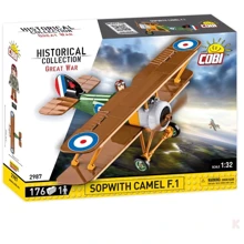 Конструктор Cobi Первая Мировая Война Самолет Sopwith Camel F.1, 176 деталей: Количество деталей, шт. 176