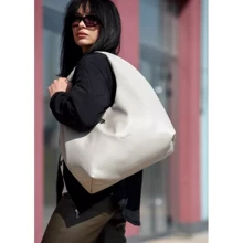 Женская сумка хобо Sambag HOBO L серый шёлк (53300030): Пол Женский