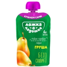 Ложка в ладошке пюре 90 г из груши пауч: Вид Фруктовое