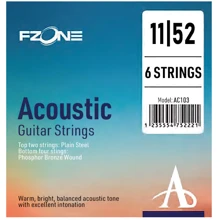 Струна для гитар Струны для акустической гитары FZONE AC103 ACOUSTIC PHOSPHOR BRONZE (11-52): Тип Комплект струн
