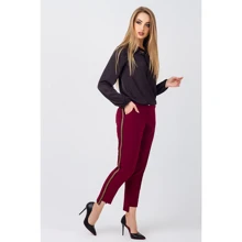 Брюки Leo-Pride BS2366 42 бордовые: Сезон Демисезон